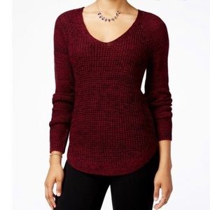 Dark Red Knitted Sweater